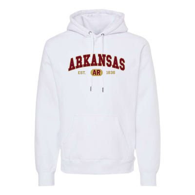 Arkansas Classic Collegiate Varsity Style Cozy Arkansas Premium Hoodie