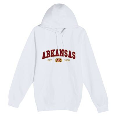 Arkansas Classic Collegiate Varsity Style Cozy Arkansas Premium Pullover Hoodie