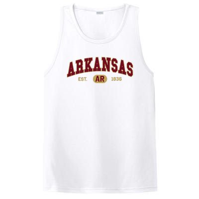 Arkansas Classic Collegiate Varsity Style Cozy Arkansas PosiCharge Competitor Tank