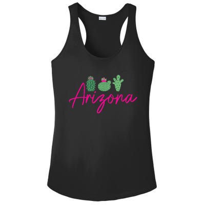 Arizona Cactus Cute AZ Pride Ladies PosiCharge Competitor Racerback Tank