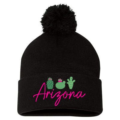 Arizona Cactus Cute AZ Pride Pom Pom 12in Knit Beanie