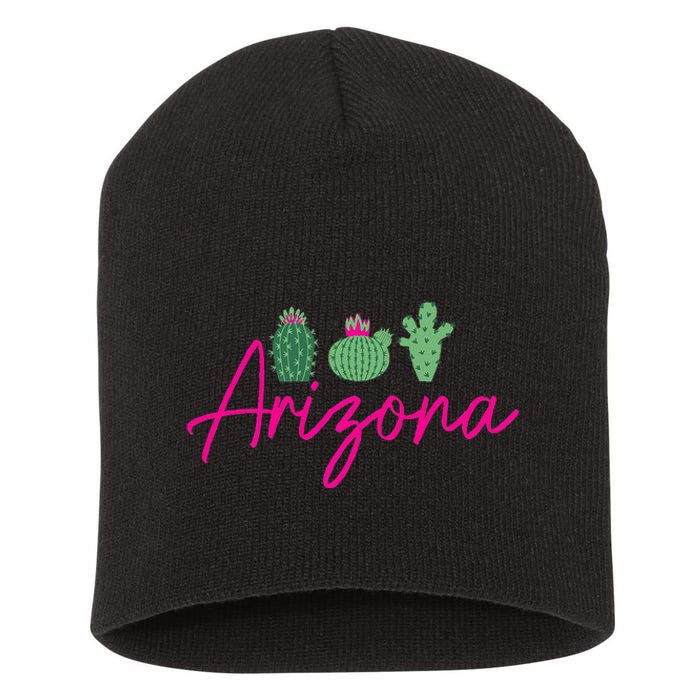 Arizona Cactus Cute AZ Pride Short Acrylic Beanie