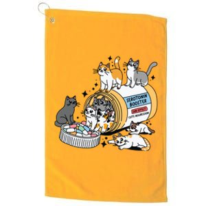 Antidepressant Cat Cat Mom Funny Cat Platinum Collection Golf Towel