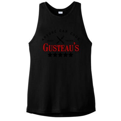 Anyone Can Cook Gusteau's Paris France Ladies PosiCharge Tri-Blend Wicking Tank