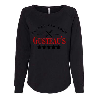 Anyone Can Cook Gusteau's Paris France Womens California Wash Sweatshirt