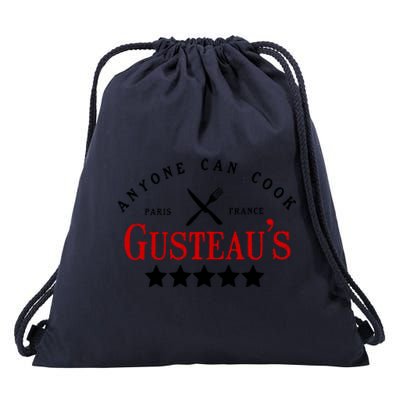 Anyone Can Cook Gusteau's Paris France Drawstring Bag