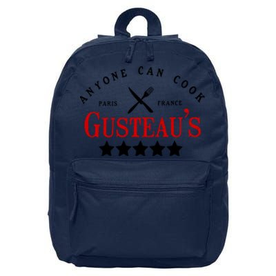 Anyone Can Cook Gusteau's Paris France 16 in Basic Backpack