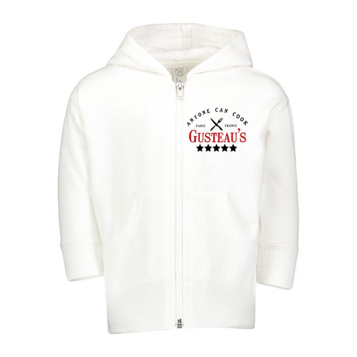 Anyone Can Cook Gusteau's Paris France Toddler Zip Fleece Hoodie