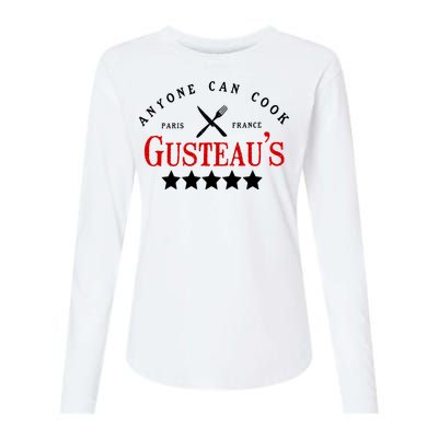 Anyone Can Cook Gusteau's Paris France Womens Cotton Relaxed Long Sleeve T-Shirt