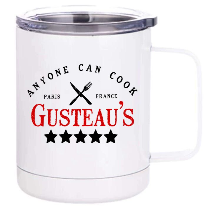 Anyone Can Cook Gusteau's Paris France 12 oz Stainless Steel Tumbler Cup