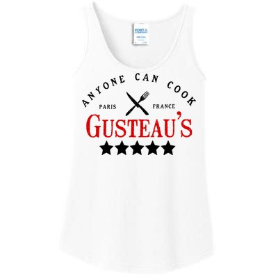 Anyone Can Cook Gusteau's Paris France Ladies Essential Tank