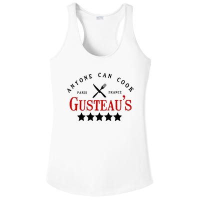 Anyone Can Cook Gusteau's Paris France Ladies PosiCharge Competitor Racerback Tank