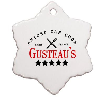 Anyone Can Cook Gusteau's Paris France Ceramic Star Ornament