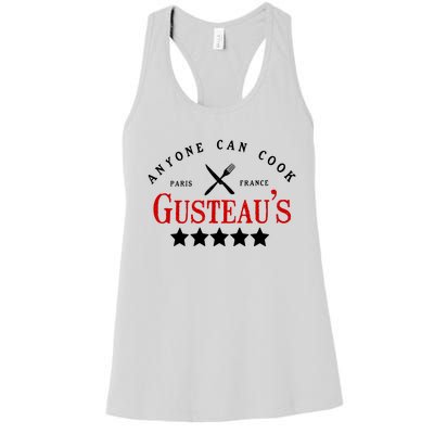 Anyone Can Cook Gusteau's Paris France Women's Racerback Tank