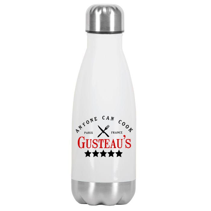 Anyone Can Cook Gusteau's Paris France Stainless Steel Insulated Water Bottle