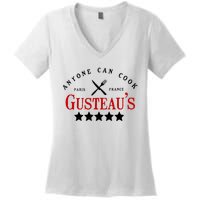 Anyone Can Cook Gusteau's Paris France Women's V-Neck T-Shirt