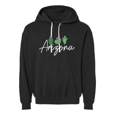 Arizona Cactus Cute AZ Pride Garment-Dyed Fleece Hoodie