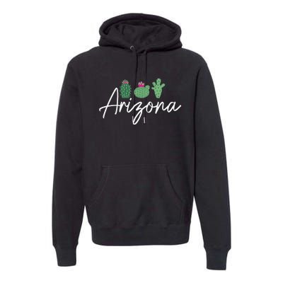 Arizona Cactus Cute AZ Pride Premium Hoodie