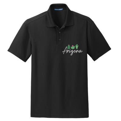 Arizona Cactus Cute AZ Pride Dry Zone Grid Polo