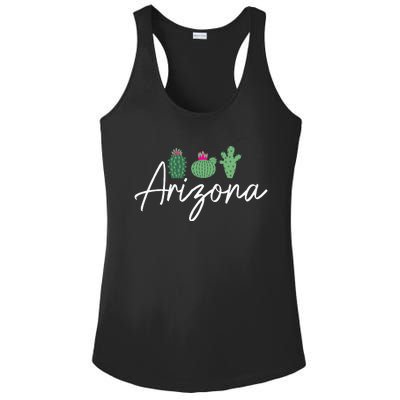 Arizona Cactus Cute AZ Pride Ladies PosiCharge Competitor Racerback Tank