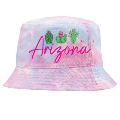 Arizona Cactus Cute AZ Pride Tie-Dyed Bucket Hat