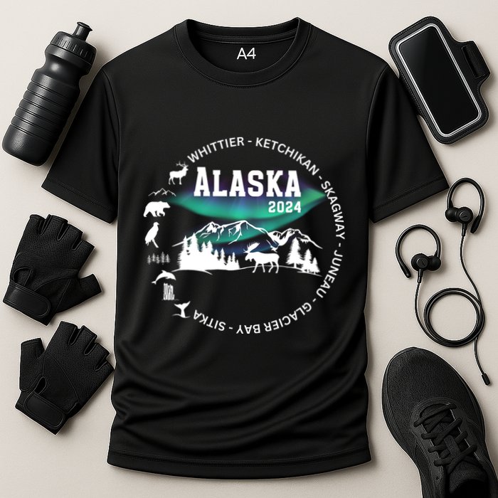 Alaska Cruise Crusing Trip Vacation Cooling Performance Crew T-Shirt