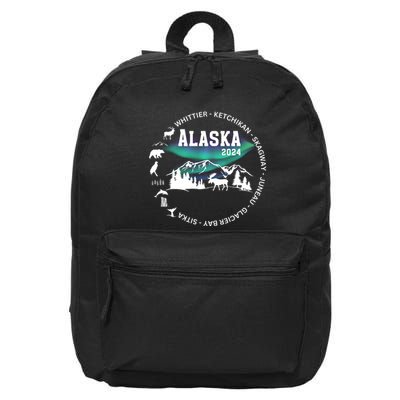 Alaska Cruise Crusing Trip Vacation 16 in Basic Backpack