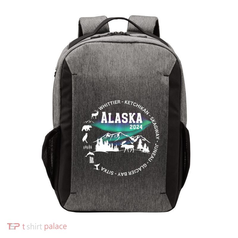 Alaska Cruise Crusing Trip Vacation Vector Backpack