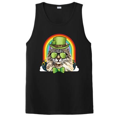 American Curl Cat Leprechaun Funny St Patricks Day Meaningful Gift PosiCharge Competitor Tank