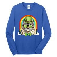 American Curl Cat Leprechaun Funny St Patricks Day Meaningful Gift Tall Long Sleeve T-Shirt