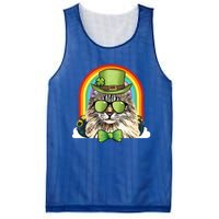 American Curl Cat Leprechaun Funny St Patricks Day Meaningful Gift Mesh Reversible Basketball Jersey Tank