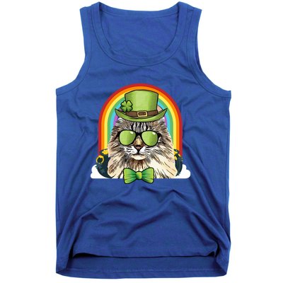 American Curl Cat Leprechaun Funny St Patricks Day Meaningful Gift Tank Top