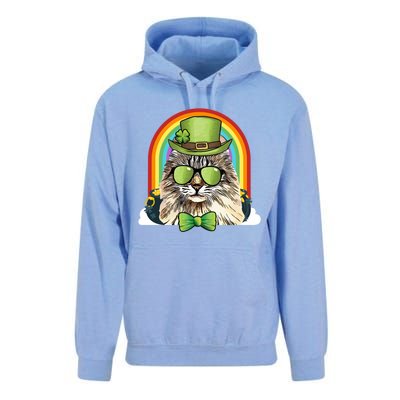 American Curl Cat Leprechaun Funny St Patricks Day Meaningful Gift Unisex Surf Hoodie