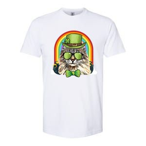 American Curl Cat Leprechaun Funny St Patricks Day Meaningful Gift Softstyle CVC T-Shirt