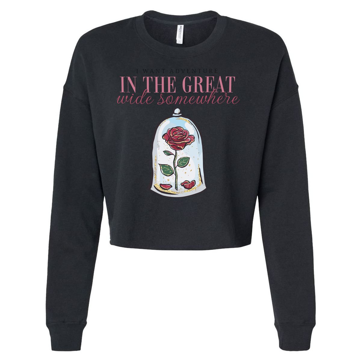 Adventure Comfort Colors Belle Princess Cropped Pullover Crew