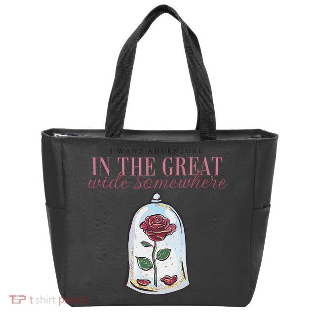 Adventure Comfort Colors Belle Princess Zip Tote Bag