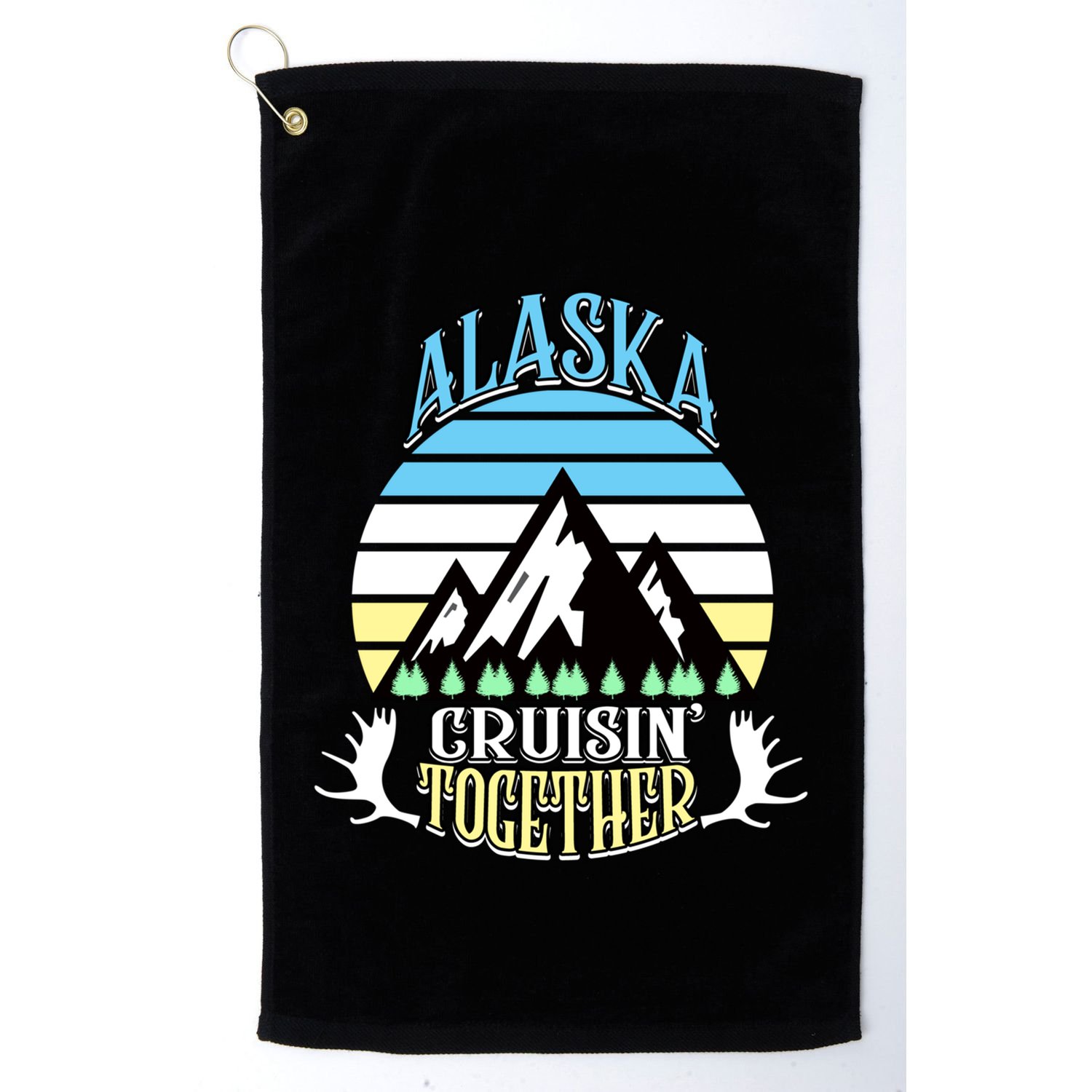 Alaska Cruise Cruisin' Together Family Or Friends Group Cute Gift Golf Towel
