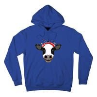 Amoorica Cute Cow American Flag Bandana Patriotic Cow Gift Tall Hoodie