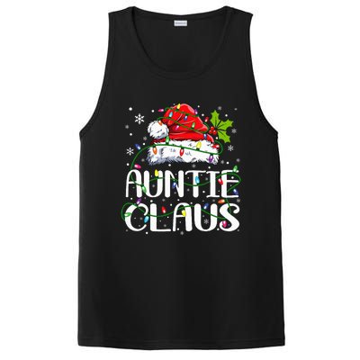 Auntie Claus Christmas Lights Pajama Family Matching PosiCharge Competitor Tank