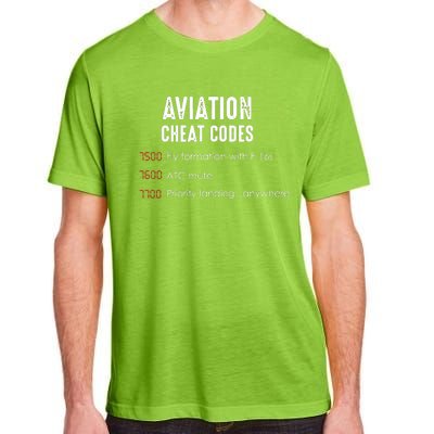 Aviation Cheat Codes Funny Shirts For Pilots And ATC Adult ChromaSoft Performance T-Shirt