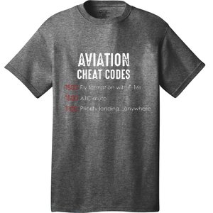 Aviation Cheat Codes Funny Shirts For Pilots And ATC T-Shirt