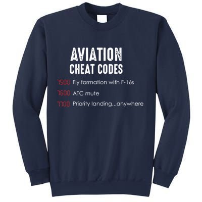 Aviation Cheat Codes Funny Shirts For Pilots And ATC Sweatshirt