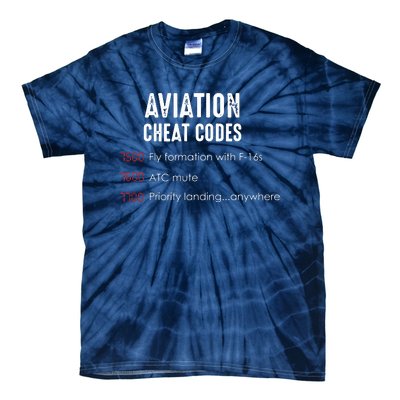 Aviation Cheat Codes Funny Shirts For Pilots And ATC Tie-Dye T-Shirt