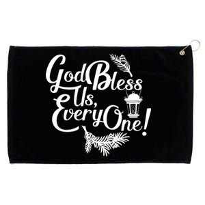 A Christmas Carol Charles Dickens God Bless Us Everyone Gift Grommeted Golf Towel