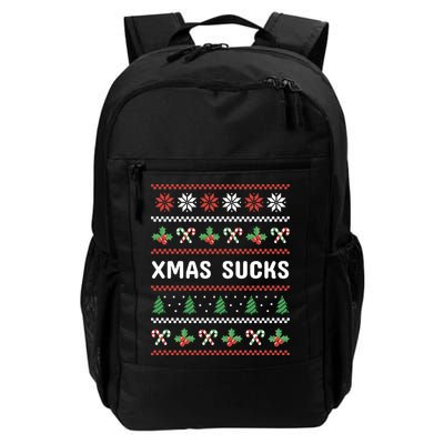 Anti Christmas Christmas Sucks Ugly Funny Gift Daily Commute Backpack