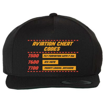 Aviation Cheat Codes For A Pilot Wool Snapback Cap