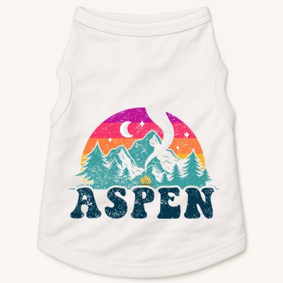 Aspen Colorado Co Mountain Skiing Vintage 80s Aspen Ski Doggie Tank