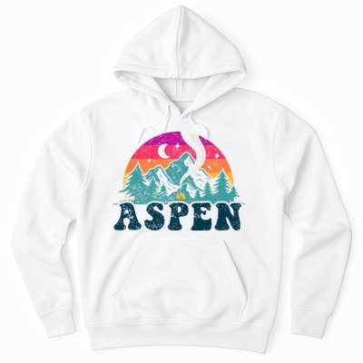 Aspen Colorado Co Mountain Skiing Vintage 80s Aspen Ski Hoodie
