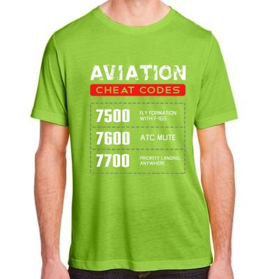 Aviation Cheat Codes Gift Aviation Gift Pilogift Meaningful Gift Adult ChromaSoft Performance T-Shirt