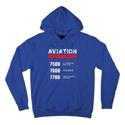 Aviation Cheat Codes Gift Aviation Gift Pilogift Meaningful Gift Tall Hoodie